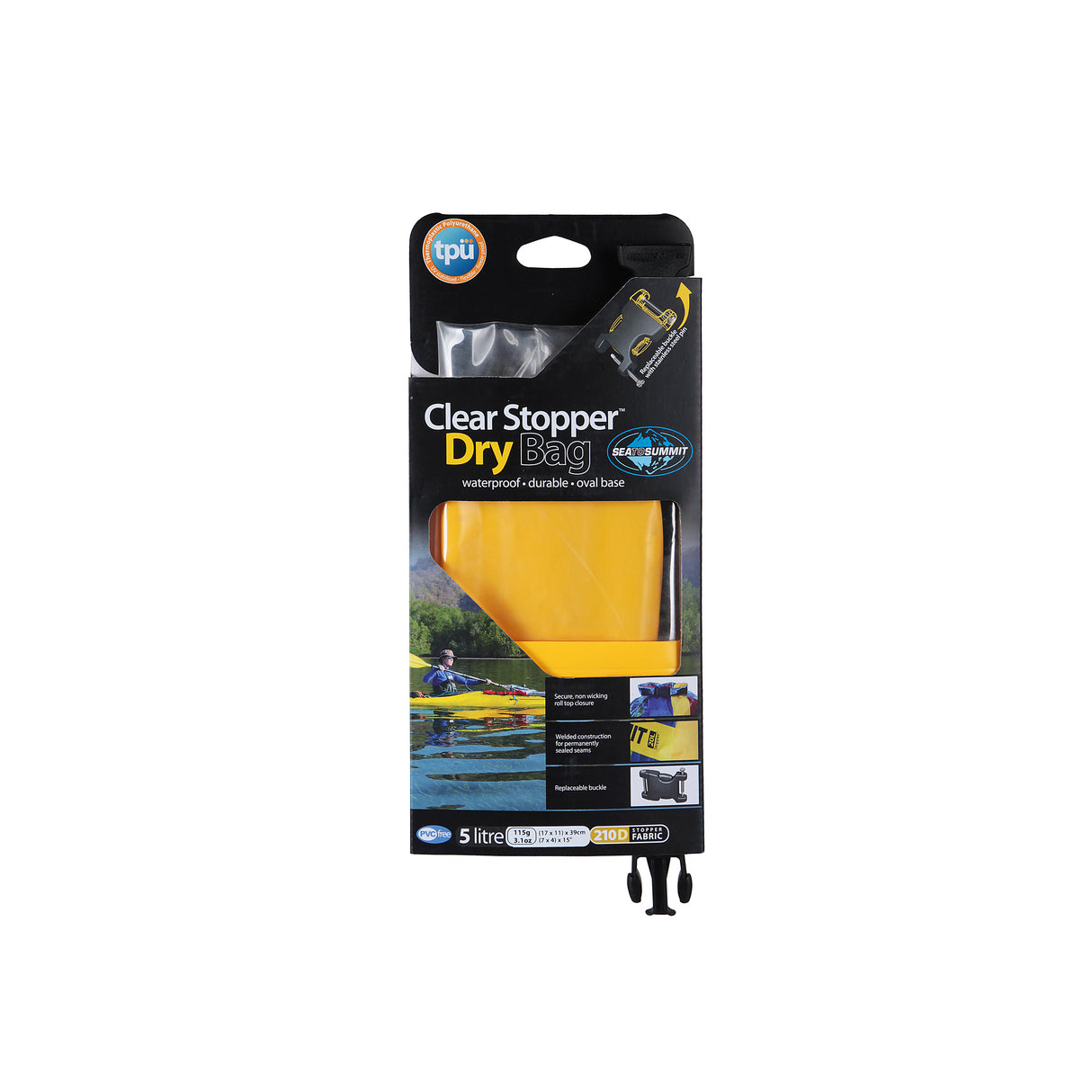 Sea To Summit Dry Sack Stopper Clear 5L Yellow