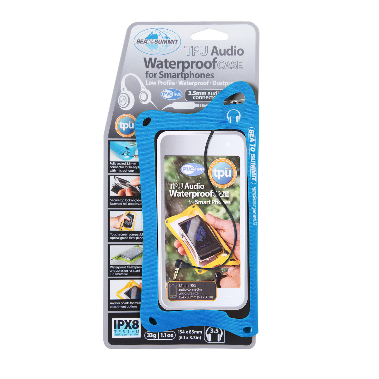 Sea to Summit TPU Smartphone 148x85mm Audio Waterproof Blue