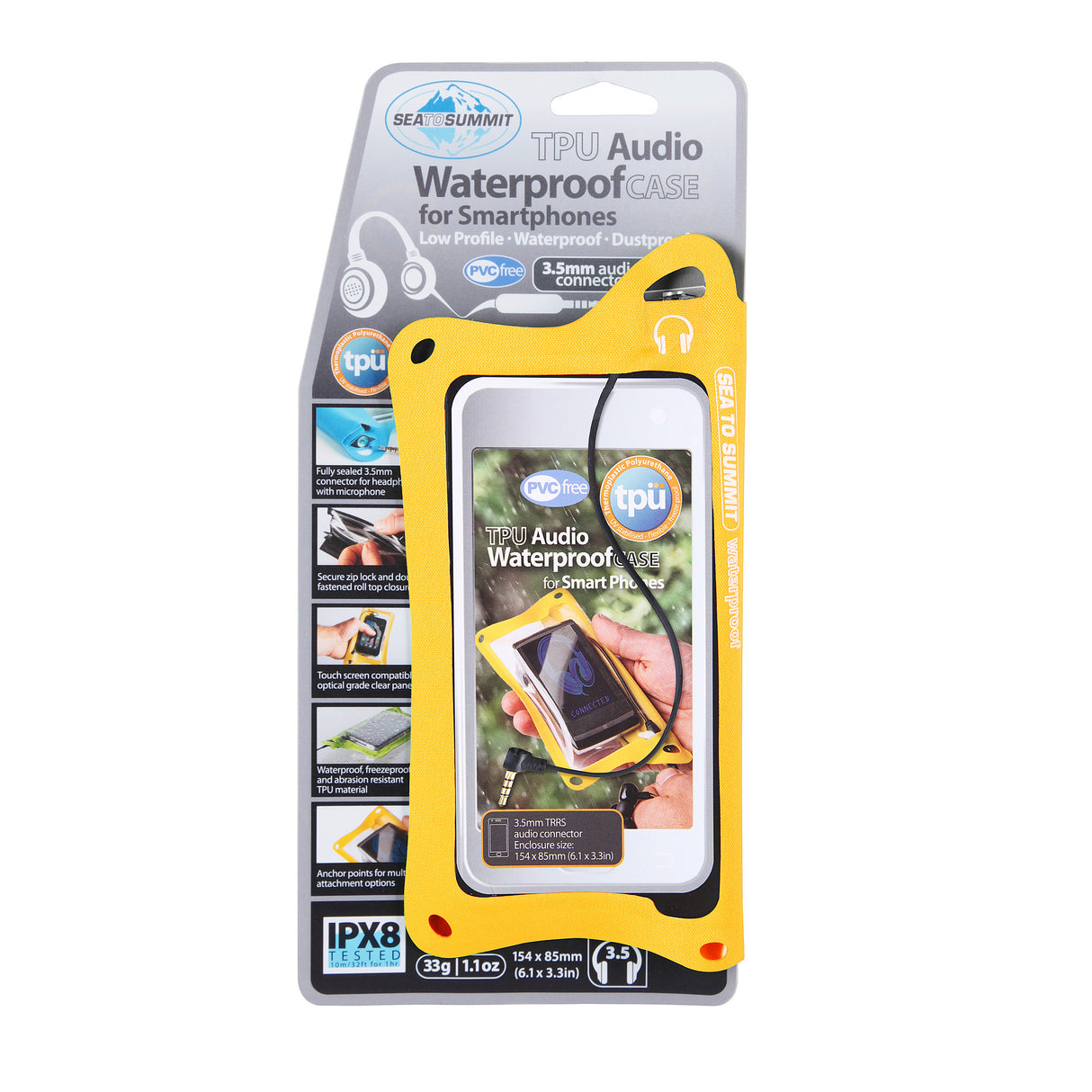 Sea to Summit TPU Smartphone 148x85mm Audio Waterproof Yellow