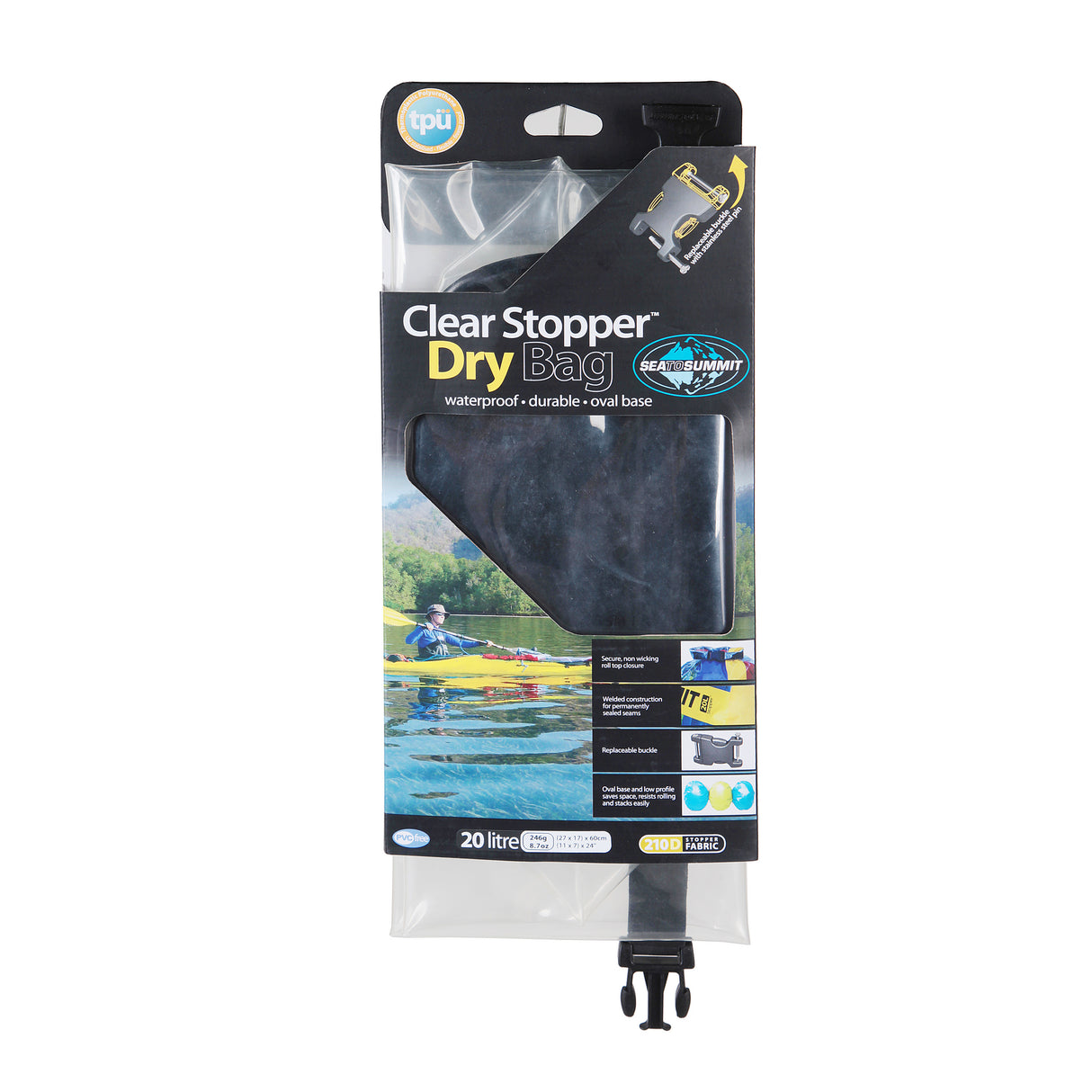 Sea to Summit Dry Sack Stopper Clear 20L Black