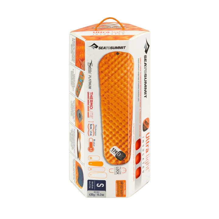 Sea To Summit Aircell Mat Ultralight Insulated Xsmall Orange Pump