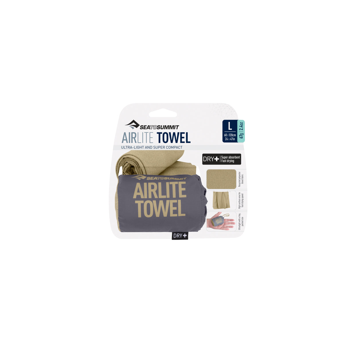 Airlite Towel 120x60cm Desert