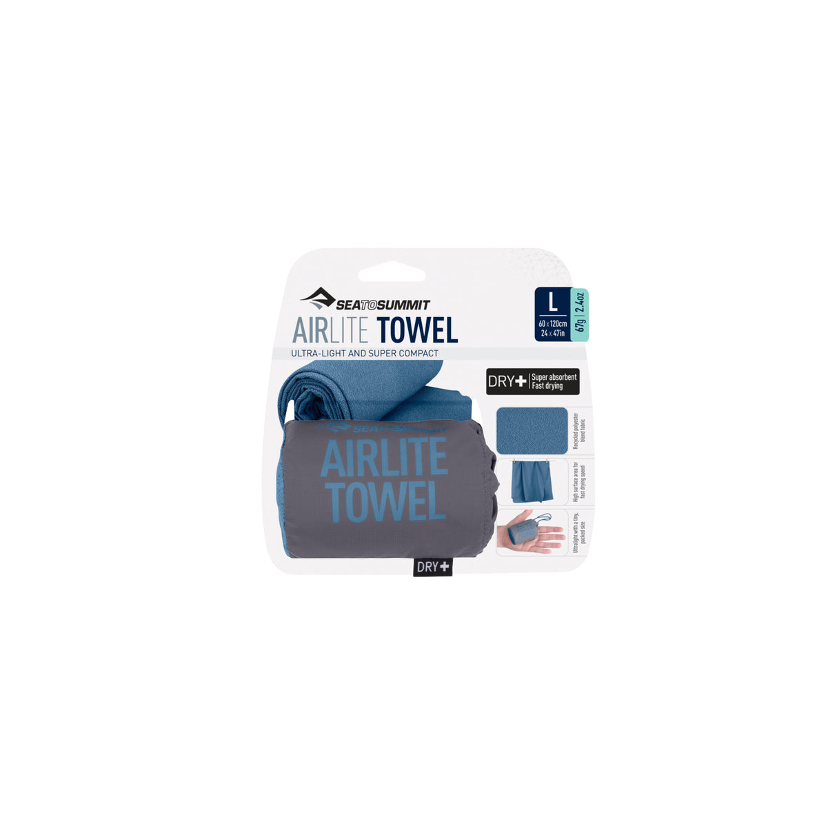 Airlite Towel 120x60cm Moonlight