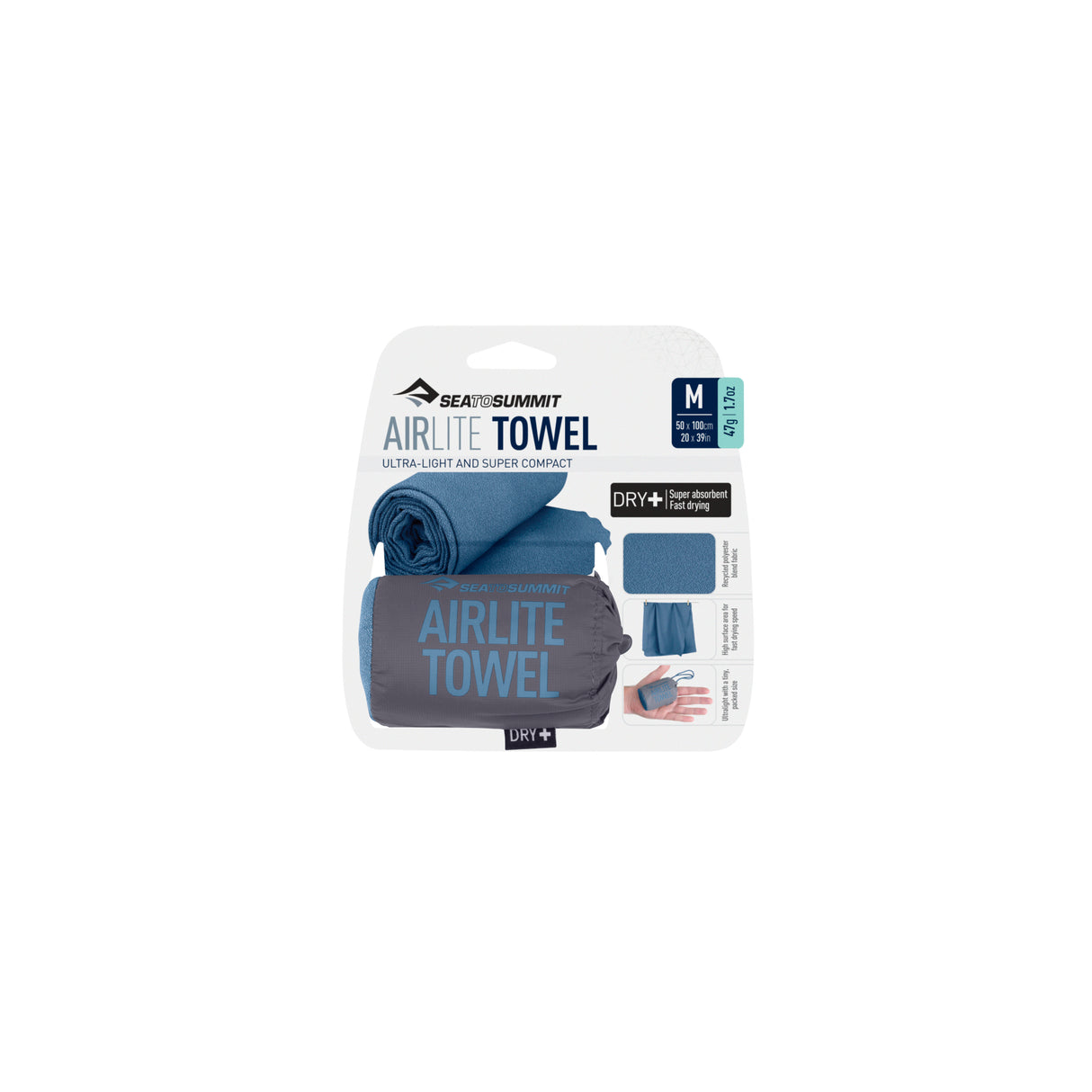 Airlite Towel 100x50cm Moonlight