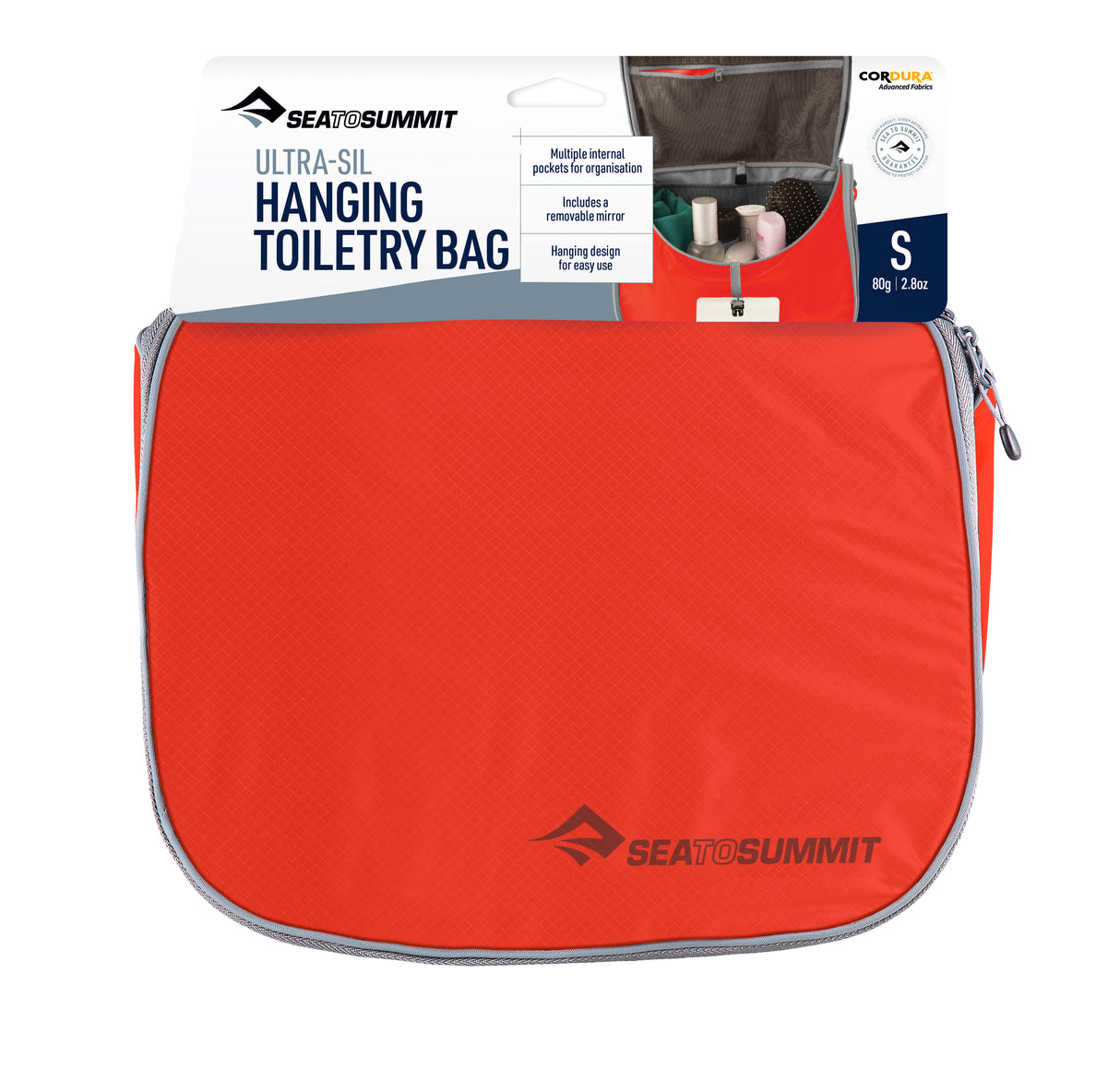 Eco Ultrasil Hanging Toilet Bag Small Orange