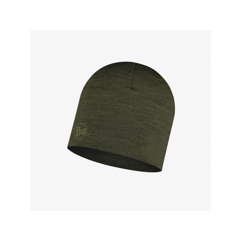 Buff Beanie Merino Lightweight Multistripes Forest