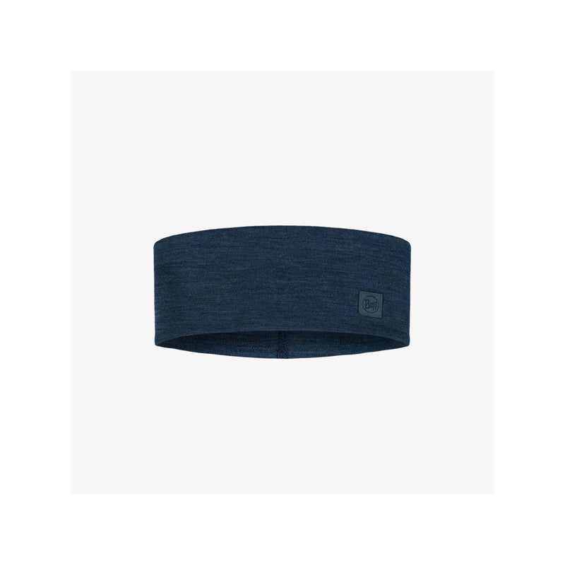 Buff Headband Merino Wide Multistripes Fog Grey