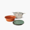 STS DETOUR ESSENTIALS CAMP KITCHEN KIT 4PC 5L POT SET W/ COLANDER AND CUTT