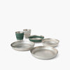 STS DETOUR SS COLLAPSIBLE DINNERWARE SET 2P 6PC