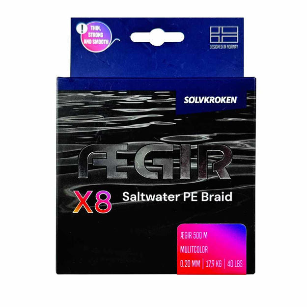 SØLVKROKEN ÆGIR MULTICOLOR BRAID 500 M