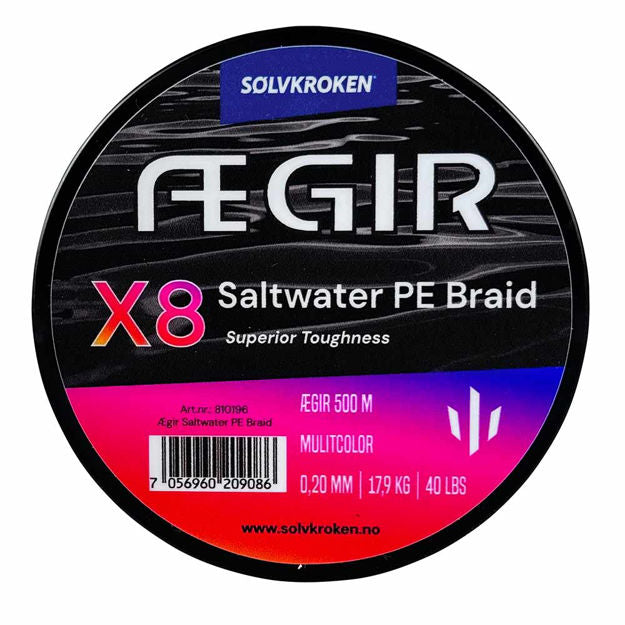 SØLVKROKEN ÆGIR MULTICOLOR BRAID 500 M