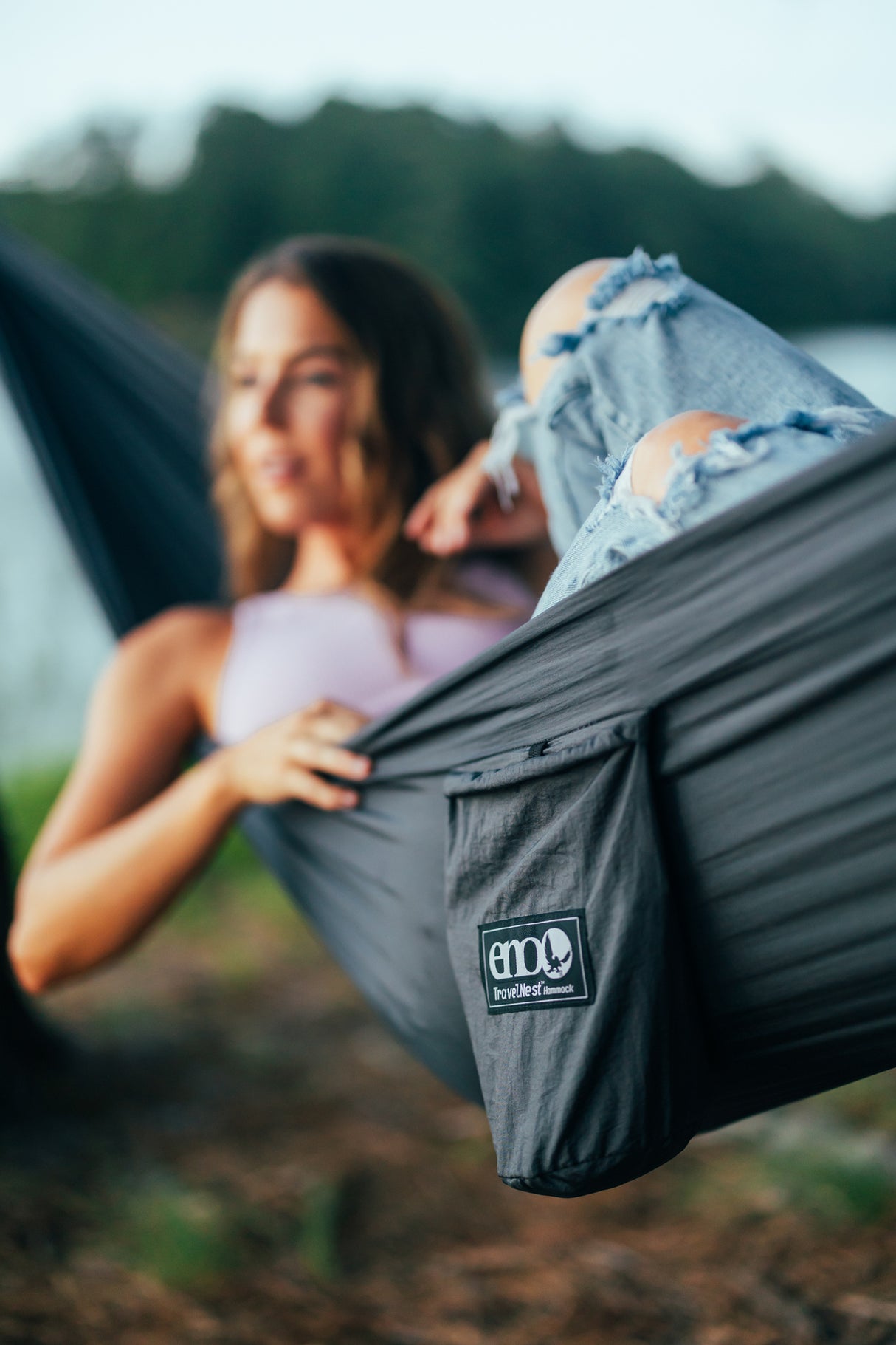 TravelNest Hammock & Straps Combo Charcoal