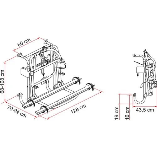 Carry Bike Lift 77 Sykkelstativ 2-4 sykler