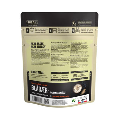 REAL Field Meal Blåbær- og vaniljemüsli