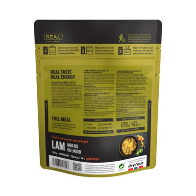 REAL Field Meal Lam med ris og linser