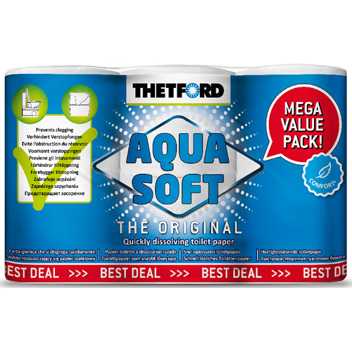 Papir toalett AQUA SOFT THETFORD 6 pk