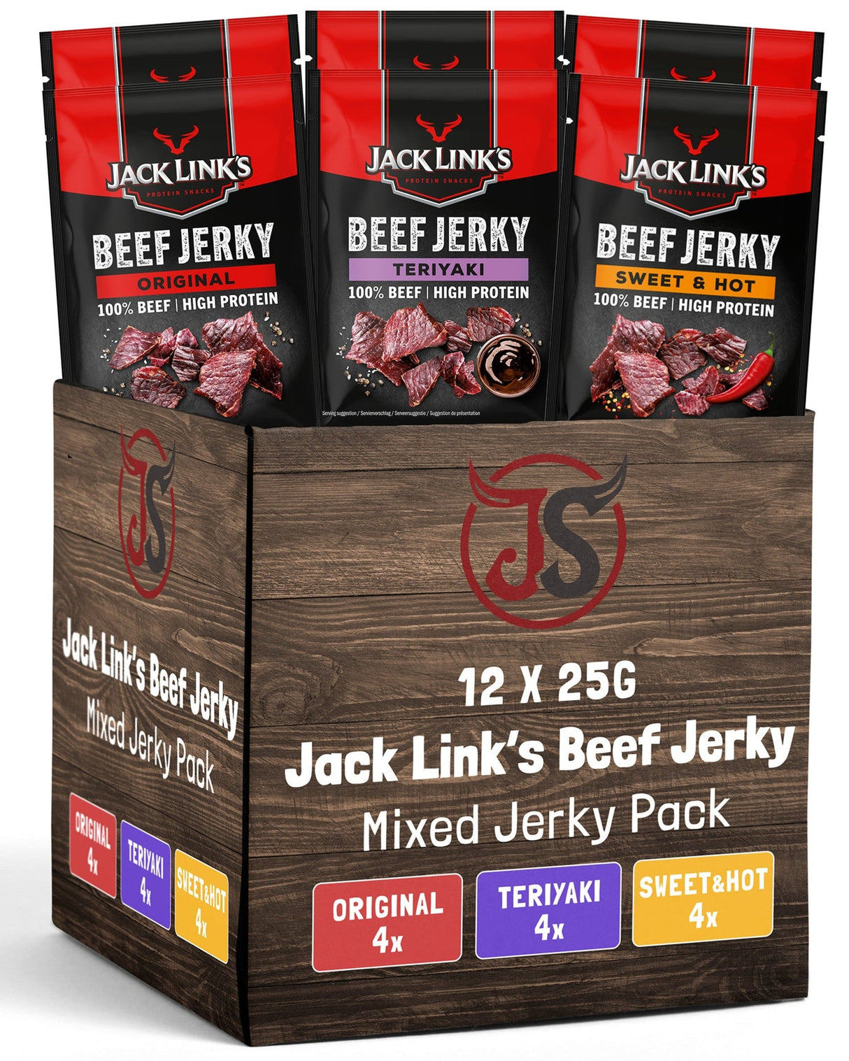 Jack Link's Beef Jerky Mix 12 x 25g
