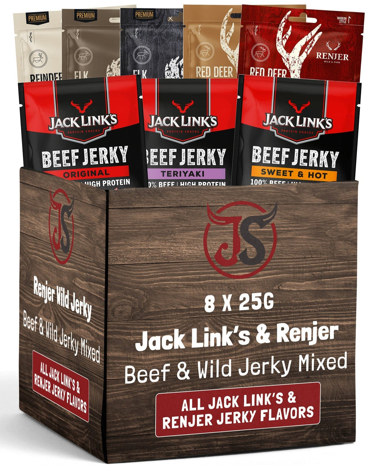 Beef & Beyond Box - Jack Link's & Renjer Mix (8 x 25g)