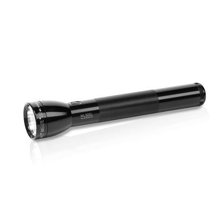 Ficklampa ML300L för 3 st D-cellsbatterier svart i presentask
