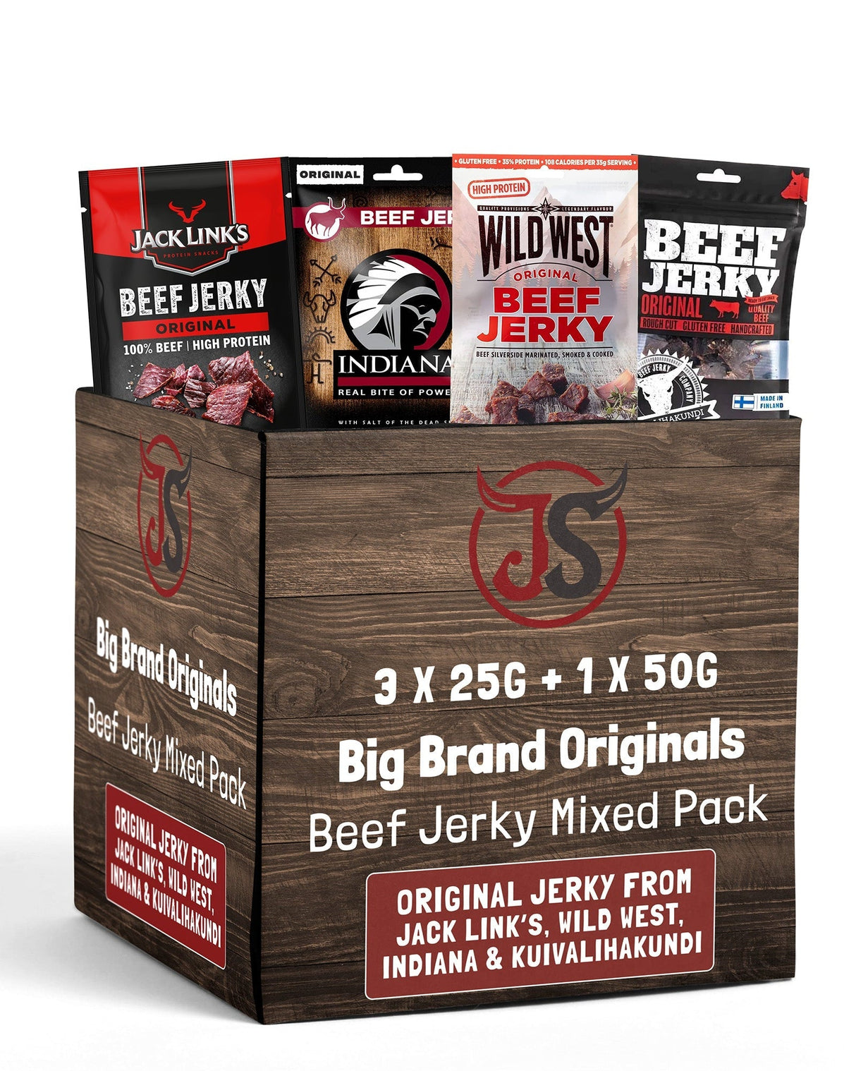 Big Brand Originals Beef Jerky Mixed Pack (125g)