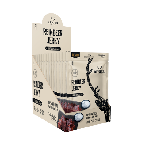 Renjer Reinsdyr Jerky med Sjøsalt