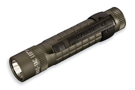 Ficklampa MAG-TAC, Svart plain, 2 st CR123 i blister