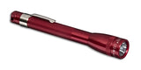 Ficklampa Mini AAA LED Svart clip & batterier i pr esentask