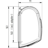 Markise THULE Omnistor 5200 4,50 x 2,50 m Mystic Grey, Hvit